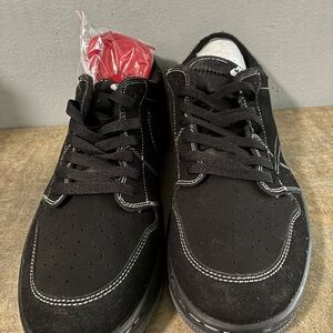 Travis Scott Black and Red Men's Athletic Shoes